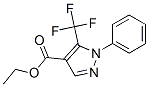 structure of CAS# 741717-63-5, 1-Phenyl-5-Trifluoromethyl-1H-Pyrazole-4-Carboxylic Acid Ethyl Ester