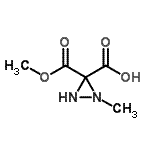 CAS#: 742007-54-1， 3-(Methoxycarbonyl)-1-methyl-3-diaziridinecarboxylic acid