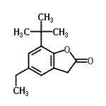 CAS 登录号：742080-01-9， 5-乙基-7-(2-甲基-2-丙基)-1-苯并呋喃-2(3H)-酮