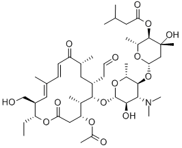 CAS#: 74290-44-1， [6-[6-[[(11Z,13E)-4-Acetyloxy-16-Ethyl-15-(Hydroxymethyl)-5,9,13-Trimethyl-2,10-Dioxo-7-(2-Oxoethyl)-1-Oxacyclohexadeca-11,13-Dien-6-Yl]Oxy]-4-Dimethylamino-5-Hydroxy-2-Methyloxan-3-Yl]Oxy-4-Hydroxy-2,4-Dimethyloxan-3-Yl] 3-Methylbutanoate
