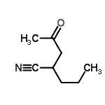 CAS#: 74322-92-2， 4-Oxo-2-propylpentanenitrile
