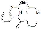 CAS 登录号:74332-98-2, 3-(2,3-二溴丙基)-4-羟基-2-巯基-1H-喹唑啉-4-羧酸乙酯