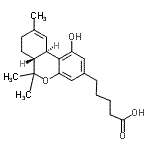 CAS#: 74333-70-3， 5-[(6aR,10aR)-1-Hydroxy-6,6,9-trimethyl-6a,7,8,10a-tetrahydro-6H-benzo[c]chromen-3-yl]pentanoic acid
