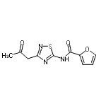 CAS#: 743472-93-7， N-[3-(2-Oxopropyl)-1,2,4-thiadiazol-5-yl]-2-furamide