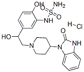 CAS#: 74406-03-4， 3-[1-[2-Hydroxy-2-[4-Hydroxy-3-(Sulfamoylamino)Phenyl]Ethyl]Piperidin-4-Yl]-2-Oxo-1H-Benzimidazole Hydrochloride