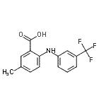 CAS 登录号：744149-01-7， 5-甲基-2-{[3-(三氟甲基)苯基]氨基}苯甲酸