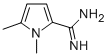 structure of CAS# 744193-07-5, 1,5-Dimethyl-1H-Pyrrole-2-Carboxamidine;1,5-Dimethyl-1H-Pyrrole-2-Carboximidamide Hydrochloride;1H-Pyrrole-2-Carboximidamide,1,5-Dimethyl-(9CI);1,5-Dimethyl-1H-Pyrrole-2-Carboxamidine Hcl