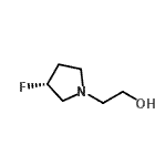CAS#: 744207-73-6， 2-[(3R)-3-Fluoro-1-pyrrolidinyl]ethanol