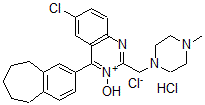 CAS#: 74422-39-2， 6-Chloro-3-Hydroxy-2-[(4-Methylpiperazin-1-Yl)Methyl]-4-(6,7,8,9-Tetrahydro-5H-Benzo[7]Annulen-2-Yl)Quinazolin-3-Ium Chloride Hydrochloride