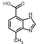 CAS#: 745048-56-0， 4-Methyl-1H-benzimidazole-7-carboxylic acid