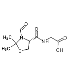CAS#: 74527-65-4， N-{[(4R)-3-Formyl-2,2-dimethyl-1,3-thiazolidin-4-yl]carbonyl}glycine