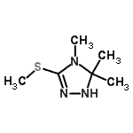 CAS#: 745761-69-7， 4,5,5-Trimethyl-3-(methylsulfanyl)-4,5-dihydro-1H-1,2,4-triazole