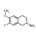CAS#: 745780-17-0， 7-Fluoro-6-methoxy-1,2,3,4-tetrahydro-2-naphthalenamine