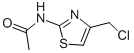 structure of CAS# 7460-59-5, 2-Acetamido-4-(Chloromethyl)Thiazole;N-[4-(Chloromethyl)Thiazol-2-Yl]Acetamide;N-[4-(Chloromethyl)-2-Thiazolyl]Acetamide;N-[4-(Chloromethyl)-1,3-Thiazol-2-Yl]Ethanamide