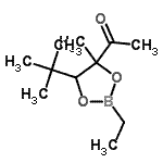 CAS#: 74646-07-4， 1-[2-Ethyl-4-methyl-5-(2-methyl-2-propanyl)-1,3,2-dioxaborolan-4-yl]ethanone