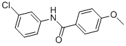 structure of CAS# 7465-93-2, N-(3-Chlorophenyl)-4-methoxy-benzamide;N-(3-Chlorophenyl)-4-Methoxy-Benzamide;Nsc404051;St5181650