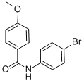 结构式 CAS# 7465-96-5, N-(4-溴苯基)-4-甲氧基苯甲酰胺