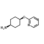 structure of CAS# 746598-84-5, cis-4-(2-Pyrazinyloxy)cyclohexanamine;(1s,4s)-4-(pyrazin-2-yloxy)cyclohexanamine