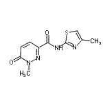 CAS#: 746606-46-2， 1-Methyl-N-(4-methyl-1,3-thiazol-2-yl)-6-oxo-1,6-dihydro-3-pyridazinecarboxamide