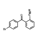 结构式 CAS# 746651-85-4, 2-(4-溴苯甲酰基)苯甲腈