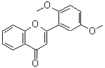 结构式 CAS# 74670-10-3, 2-(2,5-二甲氧基苯基)-4H-苯并吡喃-4-酮