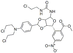 CAS#: 74692-68-5， 1-(2,3-O-(p-(bis(2-chloroethyl)amino)benzylidene)-D-ribofuranos-2-yl)-3-(2chloroethyl)-Urea  5'-(p-nitrobenzoate)