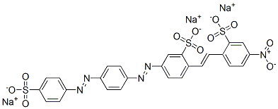 CAS#: 74764-74-2， 2-(2-(4-Nitro-2-Sulfophenyl)Ethenyl)-5-((4-((4-Sulfophenyl)Azo)Phenyl)Azo)-Benzenesulfonic Acid Trisodium Salt