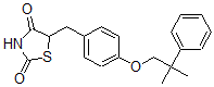 CAS#: 74772-68-2， 5-[[4-(2-Methyl-2-Phenylpropoxy)Phenyl]Methyl]-1,3-Thiazolidine-2,4-Dione