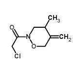 CAS#: 74776-49-1， 2-Chloro-1-(4-methyl-5-methylene-1,2-oxazinan-2-yl)ethanone