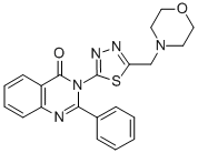CAS#: 74796-89-7， 3-[5-(Morpholin-4-Ylmethyl)-1,3,4-Thiadiazol-2-Yl]-2-Phenylquinazolin-4-One
