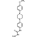 CAS#: 74852-89-4， N-{4-[4-(4-Methoxyphenyl)-1-piperazinyl]phenyl}hydrazinecarboxamide