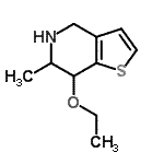 CAS#: 748714-56-9， 7-Ethoxy-6-methyl-4,5,6,7-tetrahydrothieno[3,2-c]pyridine