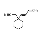 CAS#: 748771-58-6， {1-[(1E)-1,3-Butadien-1-yl]cyclohexyl}acetonitrile
