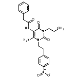 CAS#: 748794-96-9， N-{6-Amino-1-[2-(4-nitrophenyl)ethyl]-2,4-dioxo-3-propyl-1,2,3,4-tetrahydro-5-pyrimidinyl}-2-phenylacetamide
