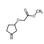 CAS#: 748797-11-7， Methyl (3-pyrrolidinyloxy)acetate