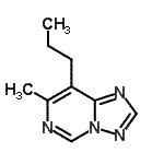 CAS#: 748807-62-7， 7-Methyl-8-propyl[1,2,4]triazolo[1,5-c]pyrimidine