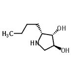 CAS#: 749188-30-5， (2R,3S,4S)-2-Butyl-3,4-pyrrolidinediol