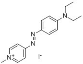 structure of CAS# 74920-80-2, 4-[[4-(diethylamino)phenyl]azo]-1-methyl-Pyridinium iodide;MDEPAP [=1-METHYL-4-(4-DIETHYLAMINOPHENYLAZO)PYRIDINIUM IODIDE][EXTRACTION-SPECTROPHOTOMETRIC REAGENT FOR ANIONIC SURFACTANTS.];[=1-Methyl-4-(4-Diethylaminophenylazo)Pyridinium Iodide] [Extraction-Spectrophotometric Reagent For Anionic Surfactants];MDEPAP (=1-Methyl-4-(4-Diethylaminophenylazo)Pyridinium Iodide)