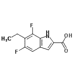 CAS#: 749242-76-0， 6-Ethyl-5,7-difluoro-1H-indole-2-carboxylic acid