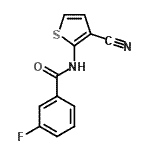 CAS#: 749919-37-7， N-(3-Cyano-2-thienyl)-3-fluorobenzamide