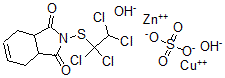 CAS#: 75045-72-6， Copper Zinc 2-(1,1,2,2-Tetrachloroethylsulfanyl)-3a,4,7,7a-Tetrahydroisoindole-1,3-Dione Dihydroxide Sulfate