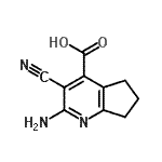 CAS#: 750589-36-7， 2-Amino-3-cyano-6,7-dihydro-5H-cyclopenta[b]pyridine-4-carboxylic acid