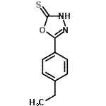 CAS#: 750607-48-8， 5-(4-Ethylphenyl)-1,3,4-oxadiazole-2(3H)-thione