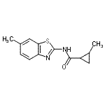 CAS#: 750616-60-5， 2-Methyl-N-(6-methyl-1,3-benzothiazol-2-yl)cyclopropanecarboxamide