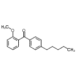 structure of CAS# 750633-48-8, (2-Methoxyphenyl)(4-pentylphenyl)methanone;2-methoxy-4'-n-pentylbenzophenone