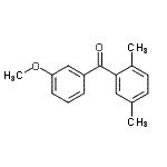 structure of CAS# 750633-71-7, (2,5-Dimethylphenyl)(3-methoxyphenyl)methanone;2,5-dimethyl-3'-methoxybenzophenone
