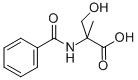 结构式 CAS# 7508-82-9, DL-N-苯甲酰基-2-甲基丝氨酸