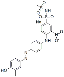 CAS#: 75198-81-1， Sodium 2-Methyl-4-[3-[[4-(Methylsulfonylsulfamoyl)-2-Nitrophenyl]Amino]Phenyl]Diazenylphenolate