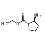 结构式 CAS# 752181-59-2, 乙基(1S,2S)-2-氨基环戊烷羧酸酯