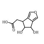 CAS#: 752225-57-3， 2-(4,5-dihydroxy-5,6-dihydro-4H-cyclopenta[c]furan-6-yl)acetic acid